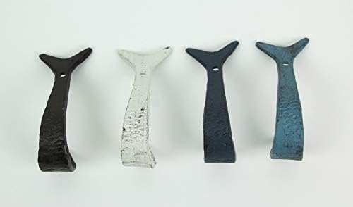 Zeckos Set of 4 Decorative Wall Hooks, Nautical Flipping Fish, 4 Inch Tall - Image 5