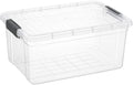 Superio 21 Quart Clear Plastic Storage Boxes with Lids, Stackable Organizer Containers, BPA-Free Storage Bins for Home, Office, School & Dorm, 1 Pack by Superio