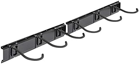 RaxGo Garage Bike Rack, Wall mounted Bicycle Storage Hanger, 6 Adjustable Hooks Universal for Indoor & Home Use - Image 4