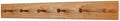 Cherry Shaker Peg Rack 4.5" Extra Wide (Cherry, 35" x 4.5" with 6 pegs) by PEG+AND+RAIL