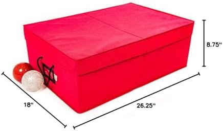 Santa's Bags Christmas Ornament Storage Box, 48 (4") Ornaments - Image 6