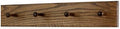 Solid Oak Xtra-Wide Shaker Peg Rack -Made in The USA - Walnut Stain 23 x 4.5 Inches with 4 Pegs by PEG+AND+RAIL