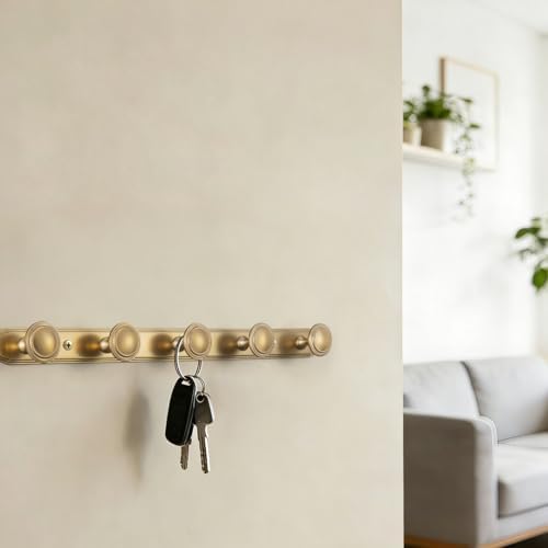 Goo-Ki 1 Pack Champagne Bronze Coat Rack Wall Mount Heavy Duty, Towel Rack Zinc Alloy Coat Hooks Wall Mounted for Hanging Bag Hat Clothes - Image 7