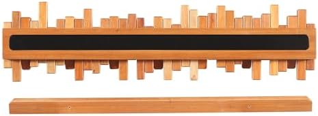 Coat Rack Wall Mount Piano Flip Down Wall Hook Rack 5 Hooks Cherry - Image 5