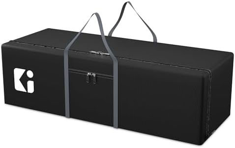 Kuber Industries Large Capacity 236 Liter Foldable Under Bed Storage Bags/Duffle Bags For Travel/Moving Bags/Wardrobe Organizer Bags | House Shifting, Travel, Hostel & Dorm Use | Grey & Black by Kuber+Industries