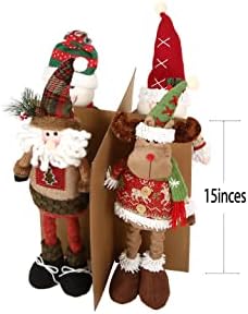 Sattiyrch Christmas Figurine Storage Box & Nutcracker Storage Container, 600D Canvas,Keeps 8 Holiday Figurines,15 Inches,Adjustable Area & Pockets for Decorations - Image 4
