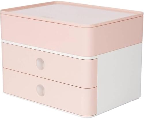 Han 1100-86 SMART-Box Plus Allison, Drawer with 2 Drawers and Utensil Box, Flamingo Rose by Unknown