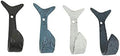Zeckos Set of 4 Decorative Wall Hooks, Nautical Flipping Fish, 4 Inch Tall by Zeckos