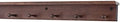 Cherry Peg Rack with Shelf -Handcrafted in the USA (Mahogany, 29" with 5 pegs) by PEG+AND+RAIL