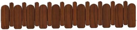 Wall Mounted Piano Key Hanger | Flip Style Hook | Entrance Wall Art Hook, Made of Oak Wood (3 Times Painted, 4 Times Polished) (Arc Walnut, 10Hooks) by FleiSleep