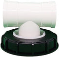 JUTTA 165/245mm IBC Tank Lid Nylon Washable with Lid and Vent Hole for Rainwater Tank IBC Ton Barrel Cover Cap With Nylon Filter for Home and Garden (Black 165mm T-type) by Jutta