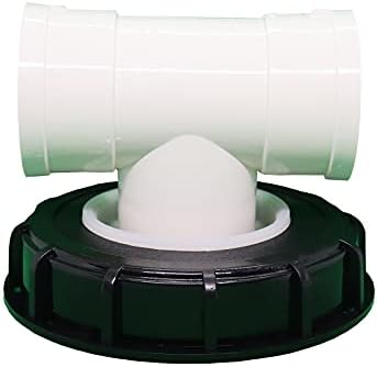 JUTTA 165/245mm IBC Tank Lid Nylon Washable with Lid and Vent Hole for Rainwater Tank IBC Ton Barrel Cover Cap With Nylon Filter for Home and Garden (Black 165mm T-type) by Jutta