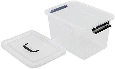 10 L Clear Plastic Latching Box, Storage Bin with Lids, 4-Pack - Image 4