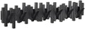 Coat Rack Wall Mount Piano Flip Down Wall Hook Rack 5 Hooks Oak by Acsigesn