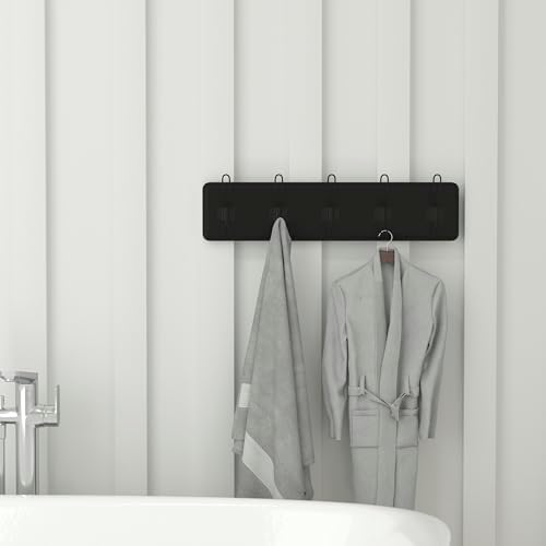 Flash Furniture 24" Wall Mounted Storage Rack, Black - Image 4