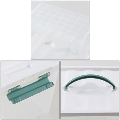 6-Pack Clear Storage Latch Bins, 14 L Plastic Storage Boxes with Lid - Image 3