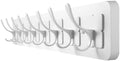 Coat Rack Wall Mounted,Wooden Wall Coat Rack with 8 Double Hooks for Hanging Clothes,Coats,Hats,Jackets,31.5inch (White, 8 Hooks) by Unknown