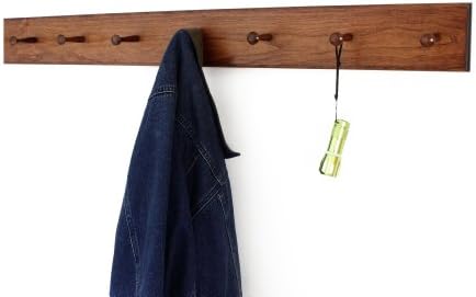 Solid Cherry Shaker Peg Racks (Mahogany, 41" x 3.5" with 7 pegs) - Image 2