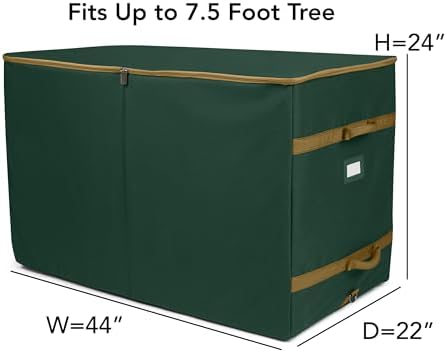 Covermates Christmas Tree Structured Rolling Storage Bag, Green - Image 3