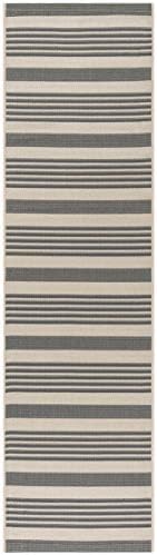 SAFAVIEH Courtyard Outdoor Area Rug 9x12, Large Grey & Bone CY6062-236 - Image 3