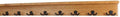 PegandRail Solid Cherry Shelf Coat Rack with Aged Bronze Double Style Hooks - Made in The USA (Cherry, 42" with 8 Hooks) by PEG+AND+RAIL