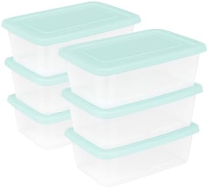 Sterilite 30 Pack Stackable Storage Bin with Lid, Clear Plastic Design, 6 Quart - Image 6