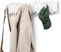Umbra Sticks Wall Coat Rack, Wall Mount 8 Retractable Hooks, White by Umbra