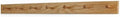 Solid Oak Shaker Peg Rack Made in The USA - Natural Stain 41 x 3.5 Inches with 7 Pegs by PEG+AND+RAIL