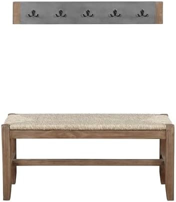 Alaterre Furniture Newport Coat Hook, Concrete Gray - Image 6