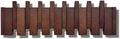 ArtBeek Walnut Wall Mounted Piano Key Coat Rack with 8 Hooks by ArtBeek