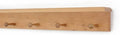 Cherry Peg Rack with Shelf -Handcrafted in The USA (Natural, 23" with 4 pegs) by PegandRail