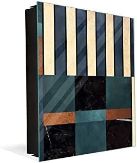 Concept Crystal 50 Keys Cabinet with Decorative Front Panel and Glass White Board KN06: Textures and Tiles 2 Series by ConceptCrystal