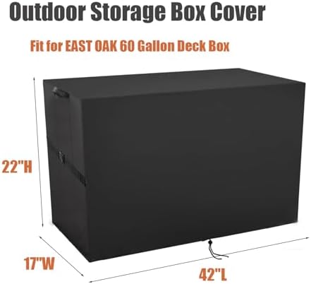 Deck Box Cover for EAST OAK 60 Gallon Outdoor Storage Box - Image 2