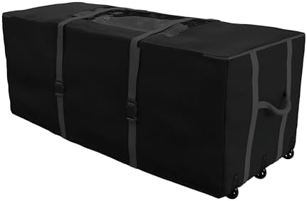 Elf Stor Christmas Tree Storage Bag with Wheels, Black, 67” x 28” x 28” by ElfStor