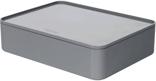 Han 1110-19 Smart Organiser Allison Practical Stackable Utensil Box with Inner Bowl and Lid Granite Grey by Unknown