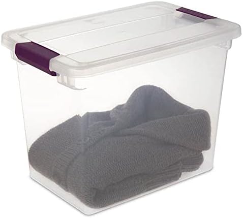 Sterilite 6 Pack of 27 Quart Container Totes and 12 Pack of 6 Quart Container Totes Stackable Plastic Storage Bins for Home Organization, Clear - Image 4