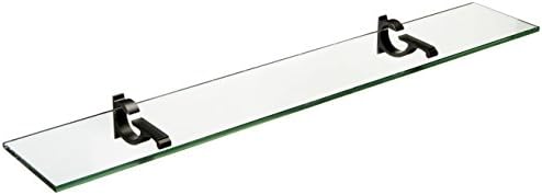 Spancraft 12" x 14" Black Monarch Glass Shelf by Spancraft
