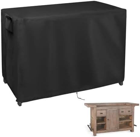 Outdoor Bar Table Cover for Wayfair Gridley 80" Home Bar-80x28x42" by PatioFurnitureCover