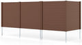 GIANTEX No-Dig Air Conditioner Fence, 4 Panels, 48''W x 48''H, Brown by Giantex