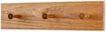 Cherry Shaker Peg Rack 4.5" Extra Wide (Cherry, 18" x 4.5" with 3 pegs) by PEG+AND+RAIL