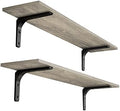 DINZI LVJ Long Wall Shelves, 39.4Inch Wooden Wall Mounted Shelves, Set of 2 by DINZILVJ