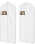 60" Cotton Garment Bag for Hanging Clothes, Dress Bags for Gowns by Kntiwiwo