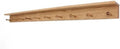 Oak Shaker Peg Rack with 4 inch Shelf (Cherry, 58" with 10 pegs) by PEG+AND+RAIL