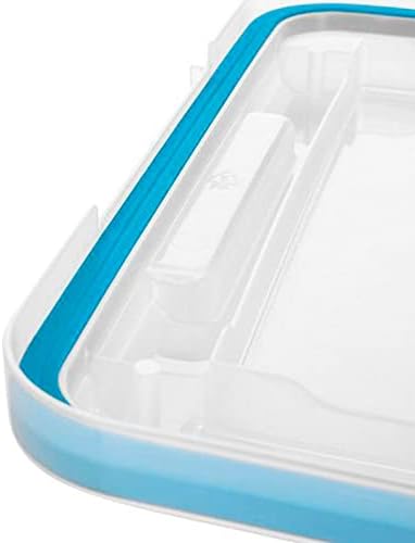 Sterilite 80 Qt Gasket Box, Stackable Storage Bin with Latching Lid and Tight Seal, Plastic Container to Organize Basement, Clear Base and Lid, 1-Pack - Image 4
