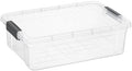 Superio Clear Storage Box with Lid, 22 Quart Plastic Container Bins for Organizing, Stackable Crate, Organizer for Home, Office, School, and Dorm by Superio