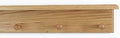 Oak Shaker Peg Rack with Shelf (Natural, 18" with 3 pegs) by PEG+AND+RAIL
