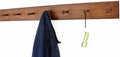 Cherry Shaker Peg Rack 4.5" Extra Wide (Mahogany, 41" x 4.5" with 7 pegs) by PEG+AND+RAIL