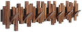 Coat Rack Wall Mount Piano Flip Down Wall Hook Rack 7 Hooks Walnut by Acsigesn