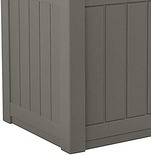 Suncast Outdoor Storage Box - 22 Gallon Stone Gray Resin Outdoor Deck Box with Seat, Weatherproof Patio Storage Bin Container for Keeping Cushions, Tools, & Towels for Pool, Yard, & Garden - Image 4