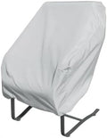 Treasure Garden Large Lounge Chair Cover, 300D Polyester Outdoor Deep Seating Cover, Water Resistant, UPF50+ UV Protection, Elastic Hem, Spring Cinch Lock, Built-in Pouch & Storage Bag, Gray by TreasureGarden